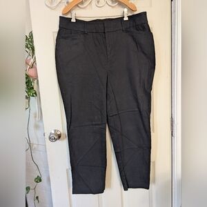 Ava & Viv Black Straightleg Pants Stretch Waist 16